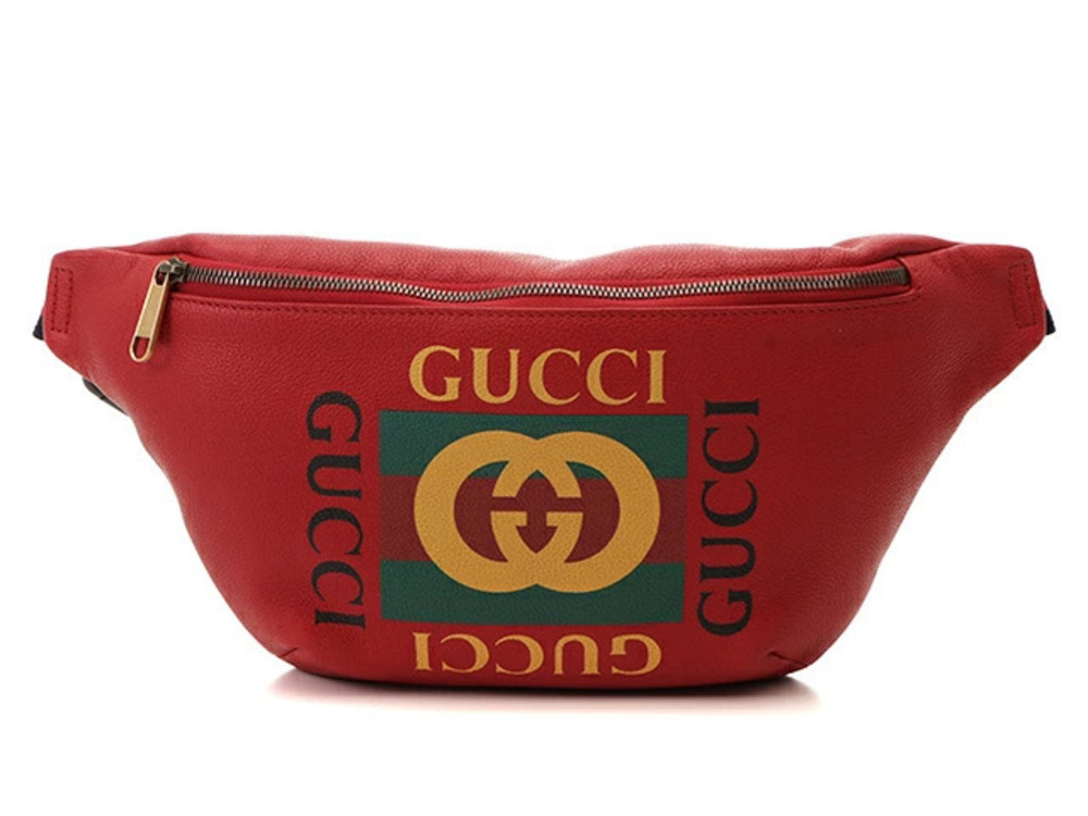 Gucci Crossbody Body belt bag logo web interlocking G Red